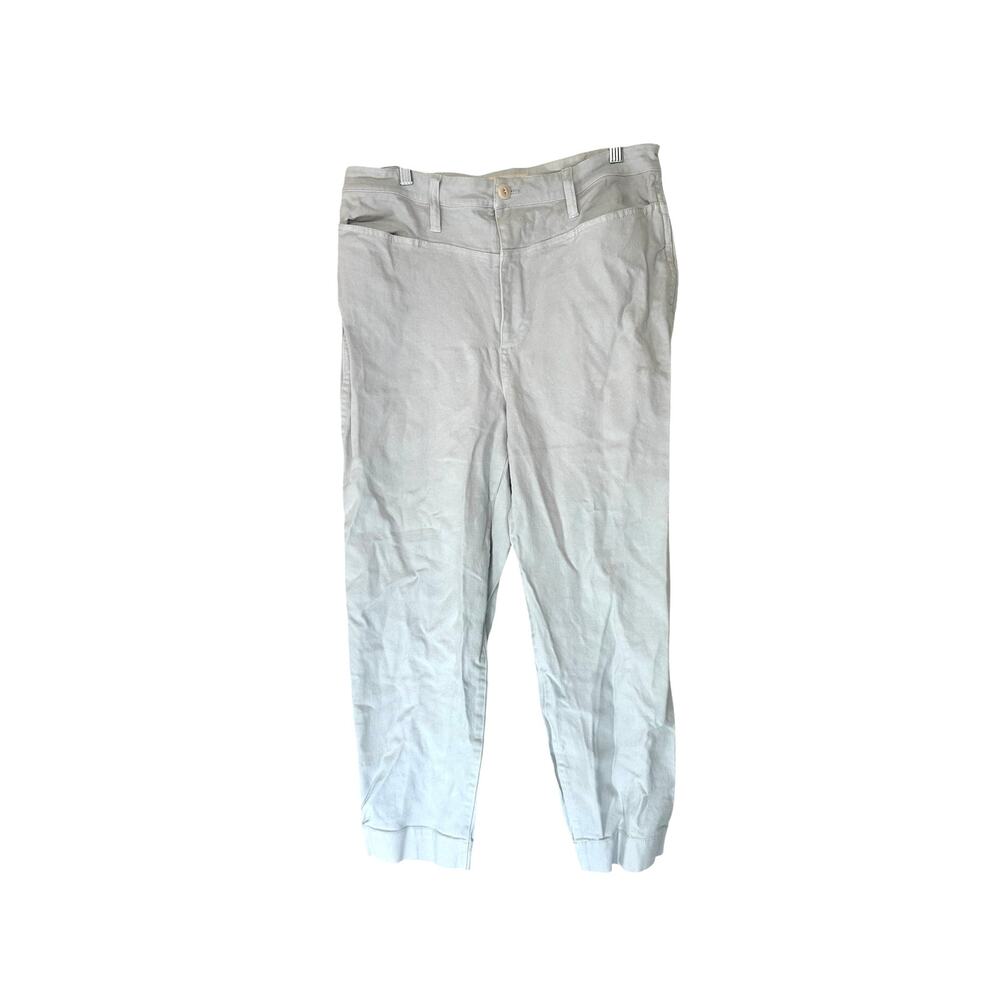 Madewell Light Blue Morning Mist Slim Emmett Tapered Cropped Pants Size 31